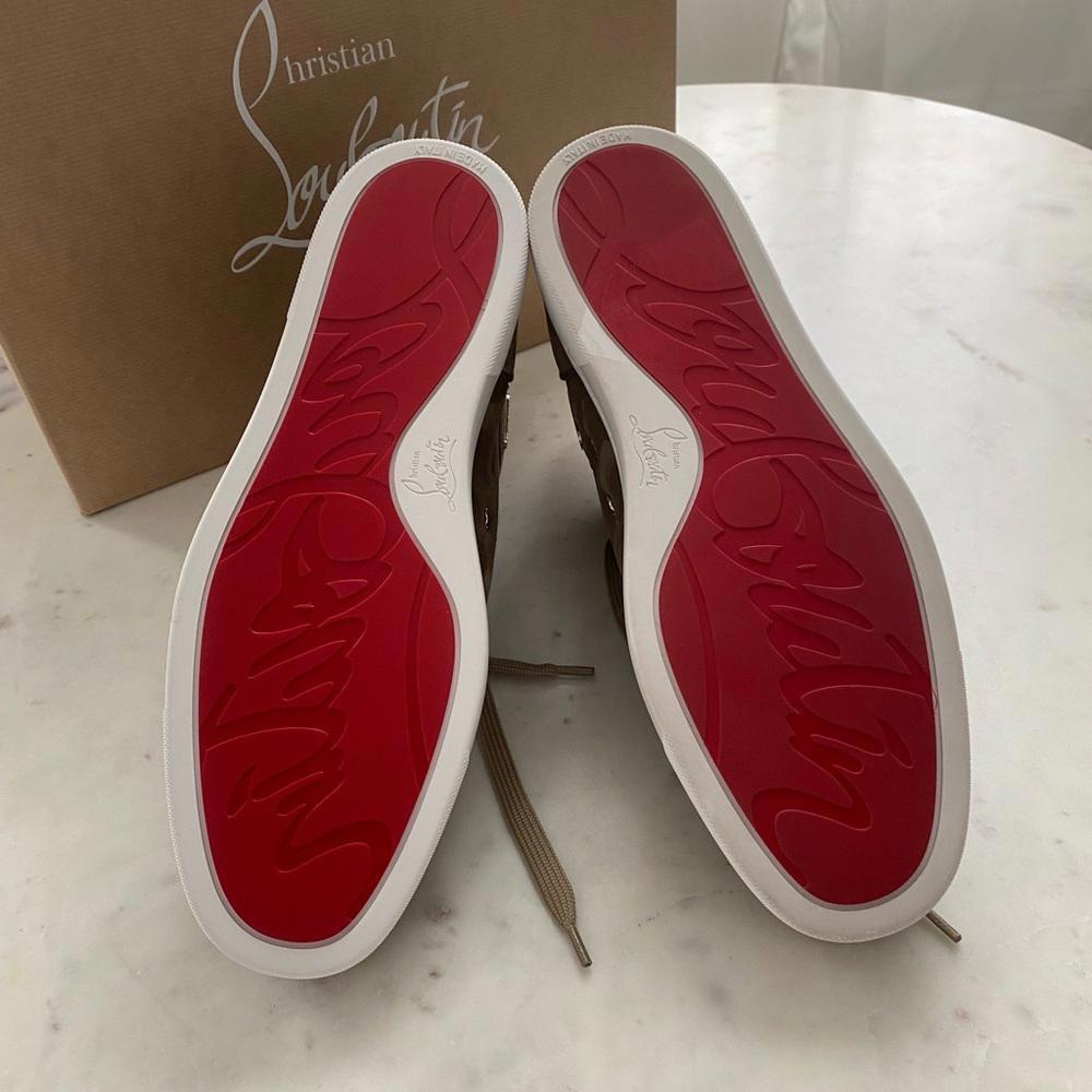 Christian Louboutin - Louis Orlato Petunia Leather High-top Sneakers, size 44 - Picture 11 of 14